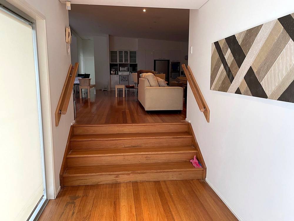 Spotted gum handrails in Sapphire Beach